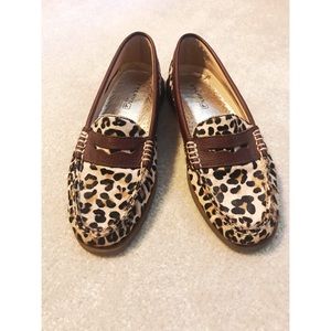 Sperry Leopard Loafers